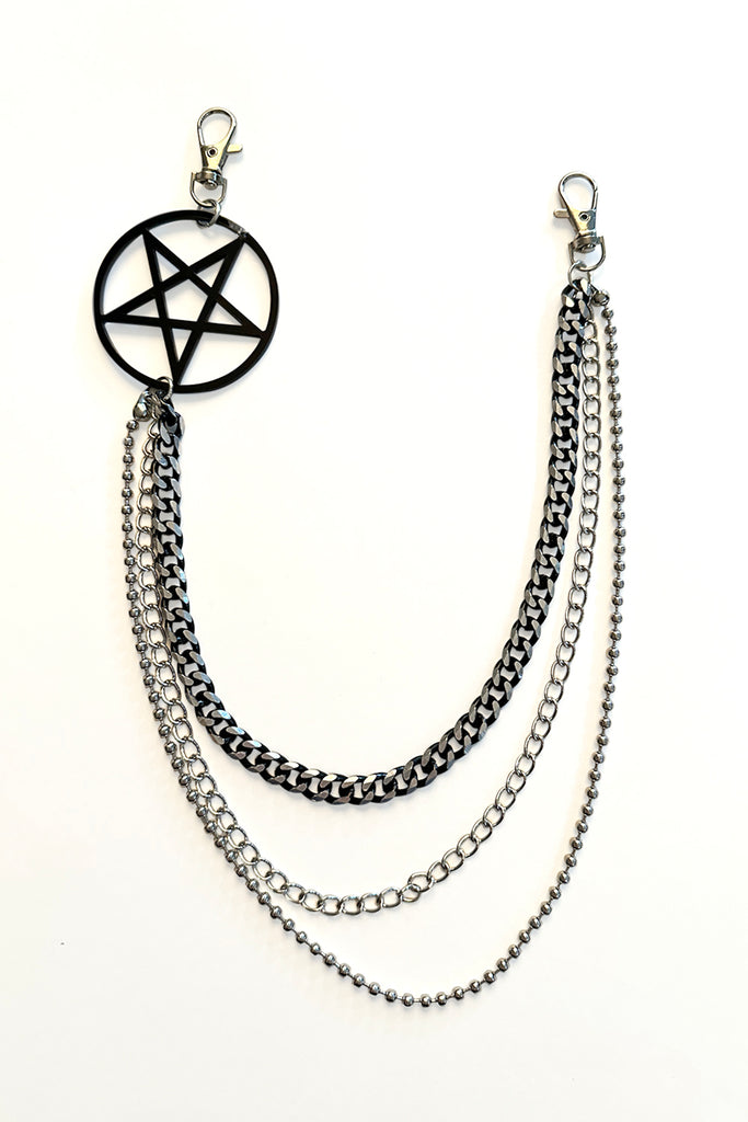 Black/Silver DRAKO TROUSER CHAIN