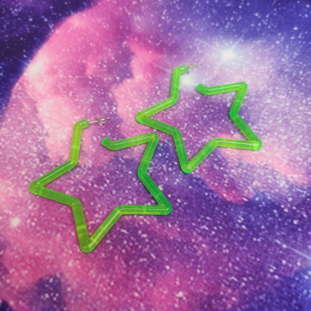 80's Star Earrings