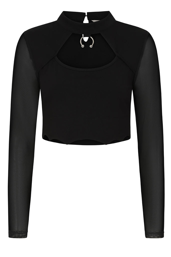 Black LAVINIA TOP