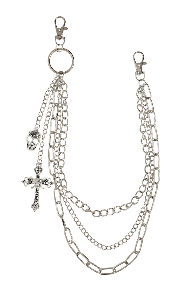 Silver CRUZ TROUSER CHAIN