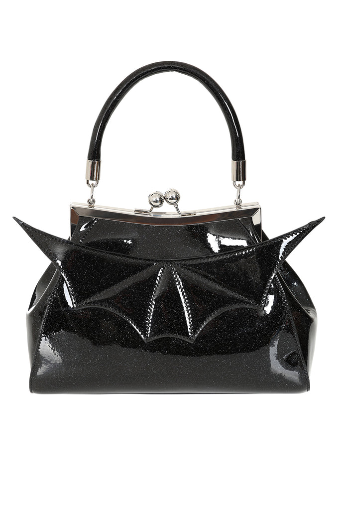 Black ELVIRA SHIMMER HANDBAG