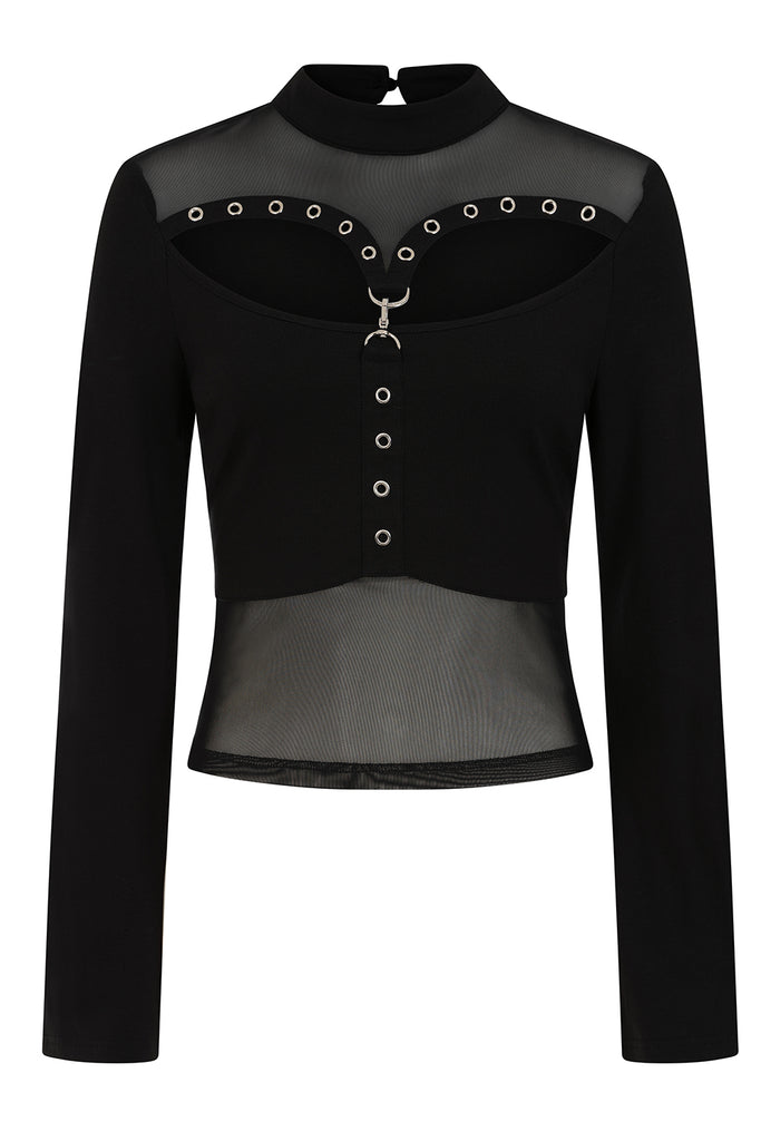 Black CORDELIA TOP