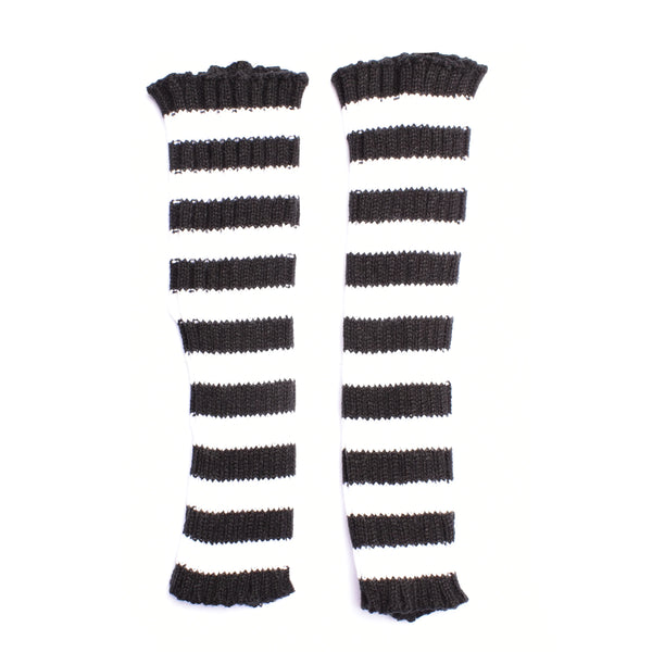 TILLY ARMWARMERS - WHITE STRIPE up