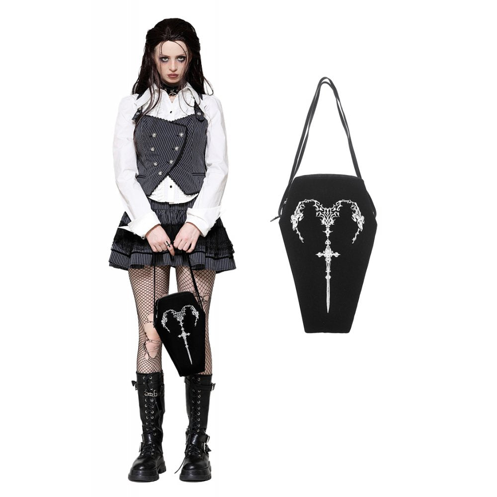 Horn Embroidery Coffin Bag
