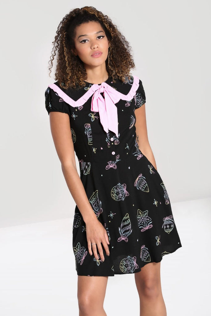 Merry Mini Dress By Hell Bunny