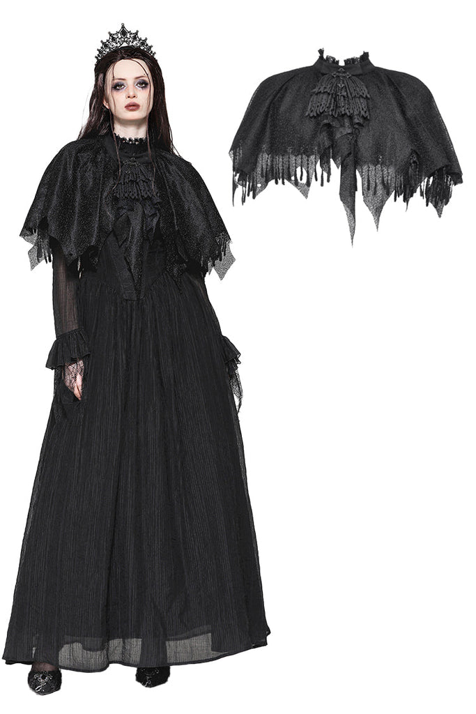 Gothic Dark Tattered Cape