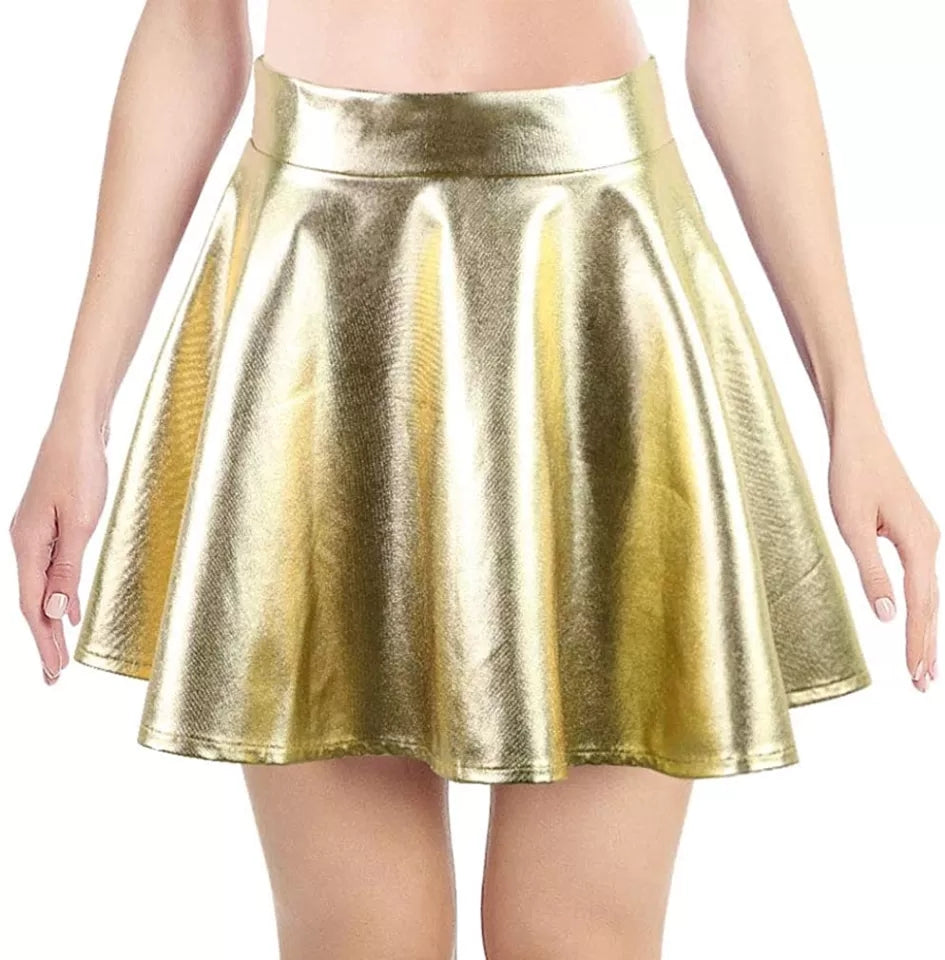 Gold Metallic Skirt