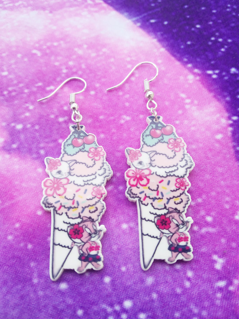 Kawaii Ice Cream Earrings