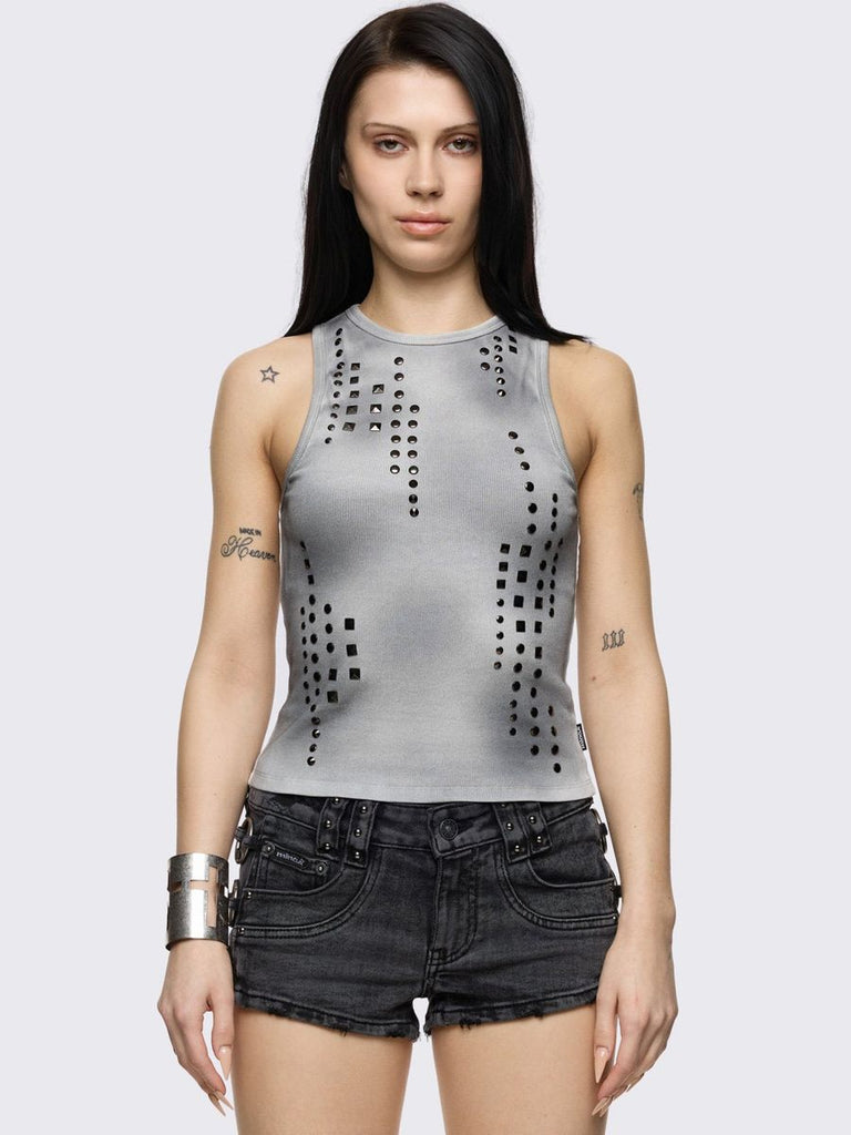 Zinc Washed Vest Top