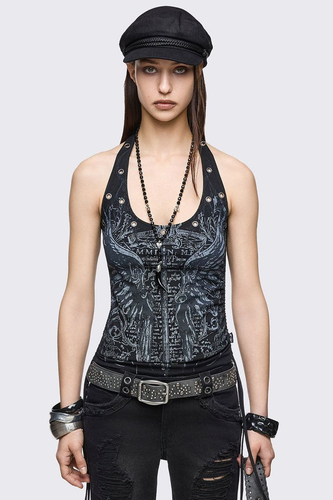 Winged Sword Halter Top