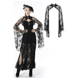 Gothic sexy lace bell sleeves cape