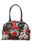 Skull Roses Handbag By Banned Apparel