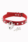 Black BELLATRIX CHOCKER- RED