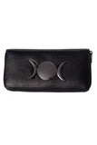 Black VIDONIA TRIPLE MOON WALLET