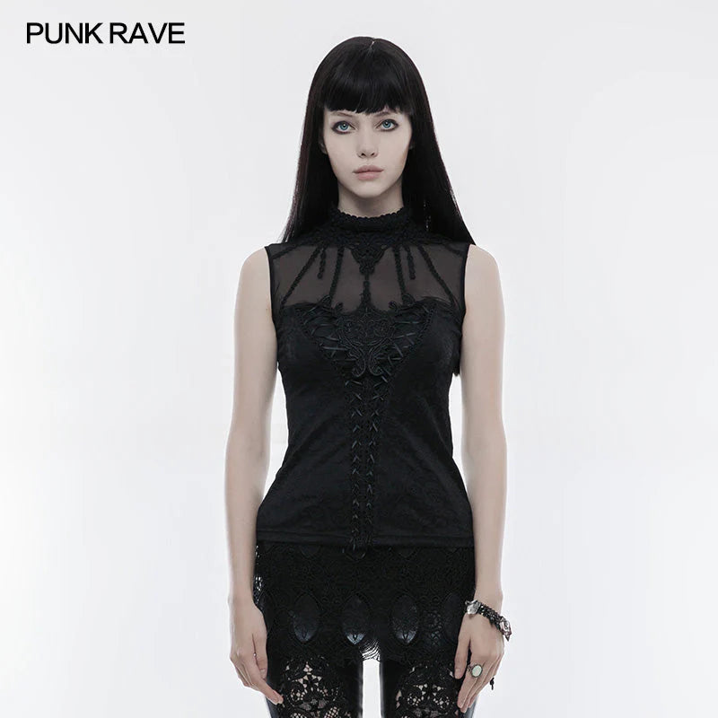 Punk bandage short sleeve T-shirt