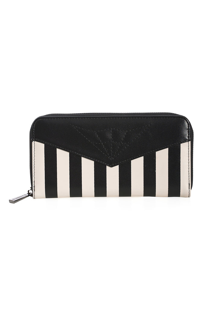 Black ANOTHER LOST SOUL STRIPED WALLET