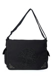Black NECRO MESSENGER BAG