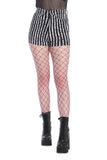 Black/White DISTRESSED WAVES SHORTS