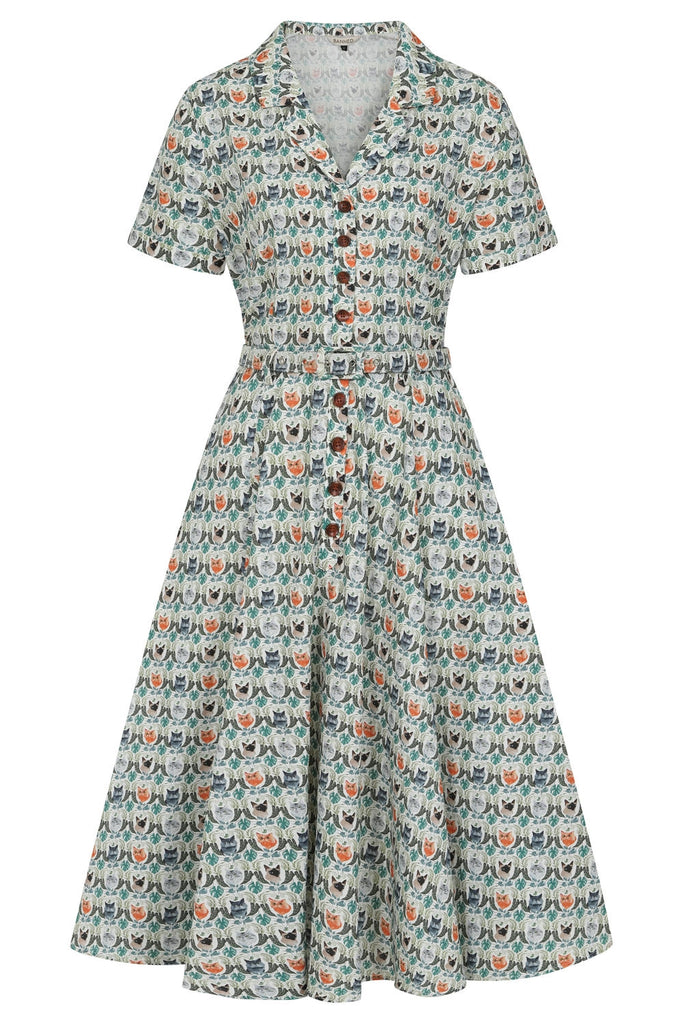 White BELLA PURRRFECT DRESS