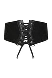 Black HALLOW KEEPERS LACE BELT