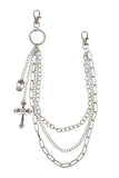 Silver CRUZ TROUSER CHAIN