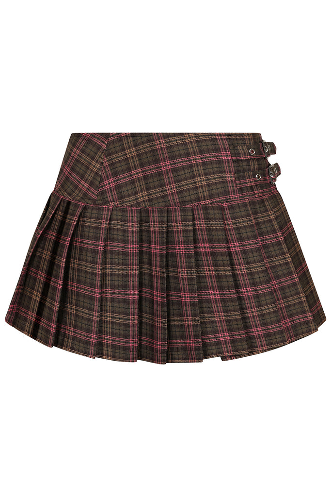 Pink/Brown DARKDOLL MINI SKIRT