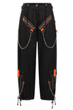 Black/Orange DEATHCOIL TROUSERS