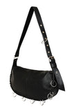 Black IRON HALO HOBO BAG