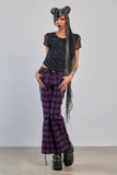 Black GRUNGE GRID TOP