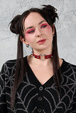 Burgundy SAKI HEART CHOCKER