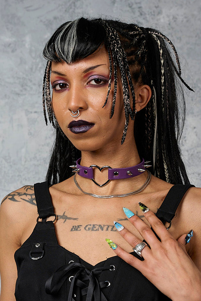 Purple SAKI HEART CHOCKER