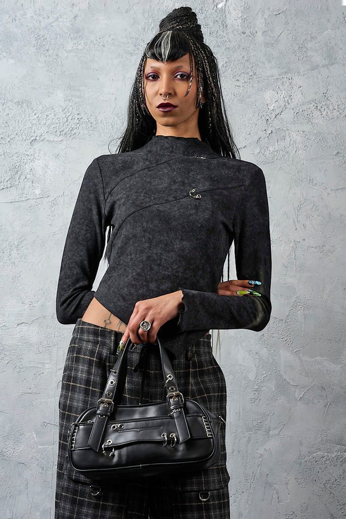 Black Night Circuit Shoulder Bag