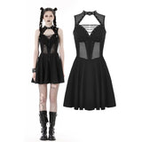 Rebel girl hollow out mesh dress