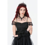 Gothic Velvet Lace Embroidered Gloves