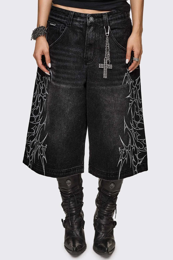 Blaze Graphic Washed Jorts