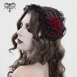 Lolita Rose Flower Headband with Veil