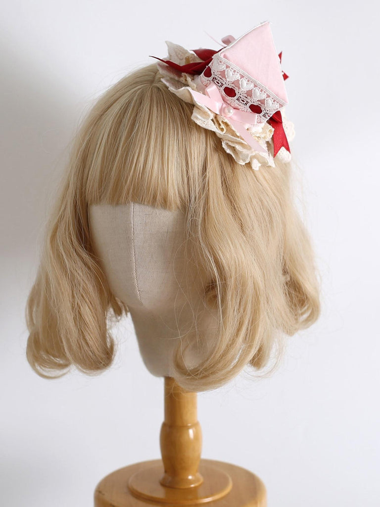 Sweet Lolita Headdress, Triangle Cake Clip