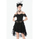 Romantic Gothic Lace Layered High-low Dress