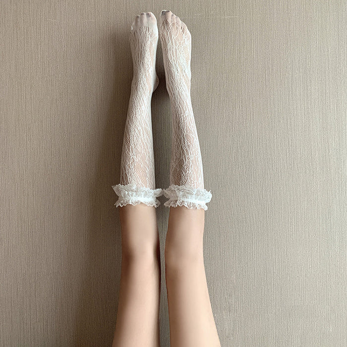 Lolita Socks Lace Calf Socks