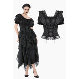Romantic Rococo Lace Ruffle Top