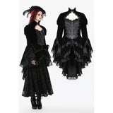Thorn Oath Gothic Tiered Hem High Low Jacket