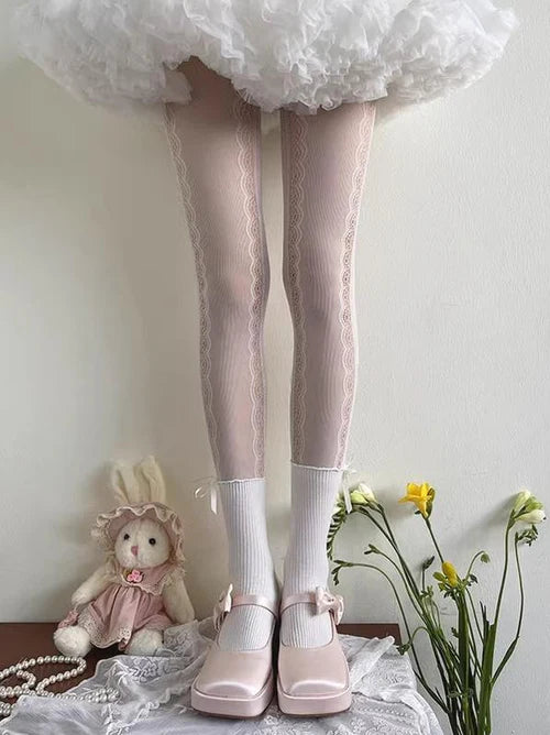 Sweet Lolita Lace Patchwork Pantyhose