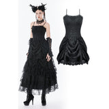 Dark Doll Embroidered Peplum Court Dress
