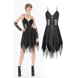 Punk Sleeveless Spiked Dress