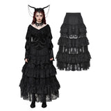 Gothic princess rose layered tulle cake skirt