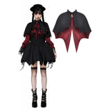 Gothic vampire shadow bat-shaped capelet