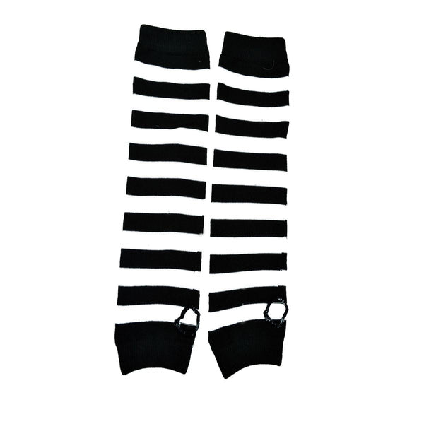 STRIPE ARMWARMERS - BLACK/WHITE