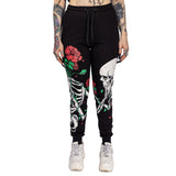 GARDEN SKULL JOGGERS - BLACK