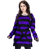 ORIANA JUMPER - BLACK/PURPLE