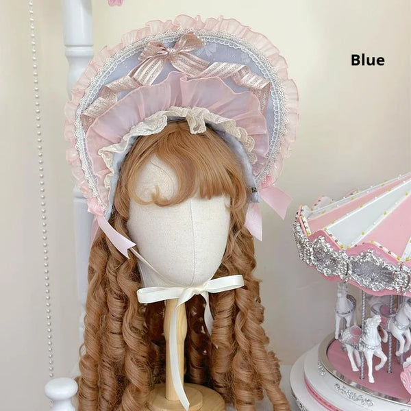 Sweet Lolita Blue Bonnet